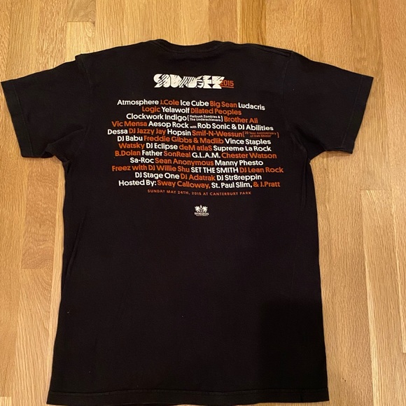 Sound Set 2015 Black Short Sleeve Concert Tee Short / Size M - Picture 4 of 9